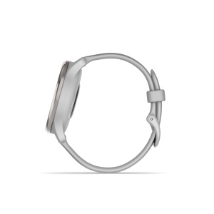 Garmin - vivomove Trend - Ramă Silver din oţel inoxidabil - carcasă Mist Grey - curea din silicon - Img 8