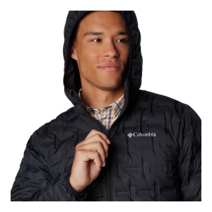 Geaca Puf Barbati Columbia Delta Ridge II Down Hooded Black - Img 3
