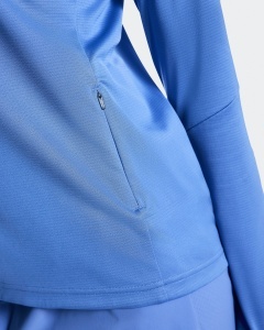 Hanorac On Climate Zip Hoodie W - albastru Iceberg | alergare - Img 5