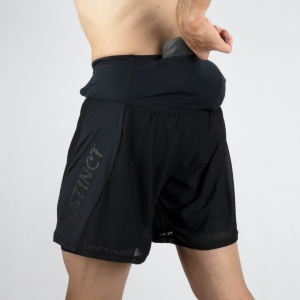 Instinct - Pantaloni scurti maraton barbati - Trail Short Marathon 2-in-1 - Negru - Img 6