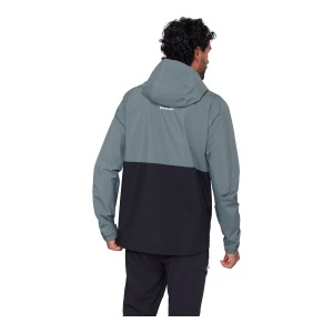 Jacheta Barbati Mammut Linard Light HS Hooded Black-Strata - Img 3