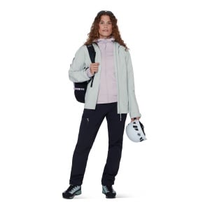 Jacheta Femei Mammut Crag HS Hooded Silver Sage - Img 9