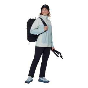 Jacheta Femei Mammut Ducan HS Hooded Silver Sage-Nebla - Img 9