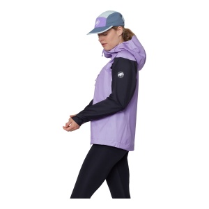 Jacheta Femei Mammut Taiss Light HS Hooded Lavandin-Black - Img 4