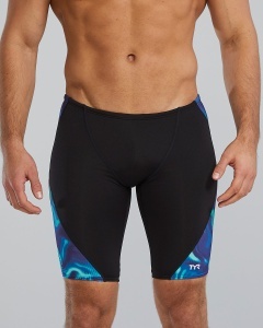 Jammer înot TYR Durafast Elite Waveform - albastru/verde | rezistent clor