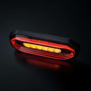 Lampa de avertizare directionala cu 6 LED-uri FOR9T Aura, pozitie rosie, 10-48V, IP67, Strands - Img 4