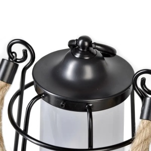 Lampă LED reîncărcabilă pentru camping și terasă, cu sfoară de cânepă, design bambus, 1000lm, Wild Land - Img 3
