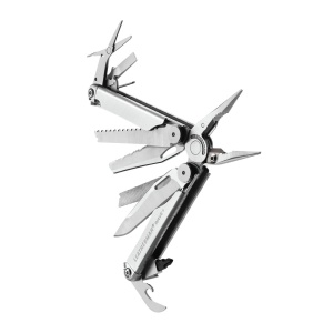 Leatherman - multi-tool 18 functii Wave+ Stainless Steel 832524 - argintiu - Img 4