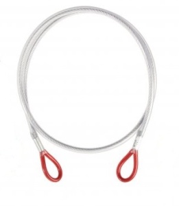 Lonjă de ancorare din oțel cu protecție Singing Rock Steel Lanyard I 100