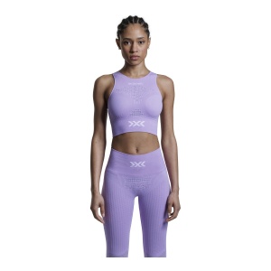 Maiou Femei X-Bionic Energizer 4.0 Fitness Crop Wmn Bright Lavender/White - Img 3