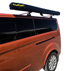 Marchiză auto CampTalk, 270°, înălțime reglabilă (max. 210 cm), acoperire 5 m², 18 kg, rezistent la apă, montaj rapid, compatibil cu orice mașină echipat cu bare transversale sau roof rack - Img 4