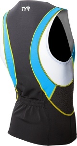 Men Competitor Singlet TYR negru-albastru-galben - Img 2