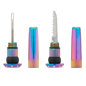 Muc-Off - Kit reparatie fisura anvelopa bicicleta Stealth Tubeless Puncture Plug - albastru verde irizat - Img 3