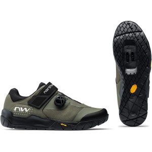 Northwave Overland Plus - pantofi pentru ciclism MTB All Terrain Mountain - negru verde inchis army - Img 4