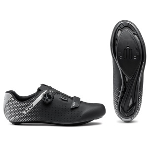 Northwave - pantofi ciclism sosea - Core Plus 2 Wide - Black | Silver - Img 2