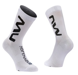 Northwave - sosete ciclism - Extreme Air - inaltime 17 cm - alb-negru
