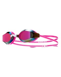 Ochelari înot TYR Black Ops 140 EV Junior - roz/alb | lentile oglindă