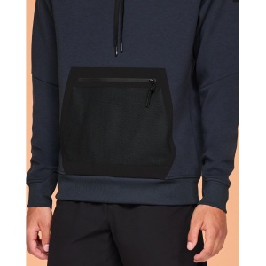 On Cloud - hanorac sport pentru barbati On new Hoodie - gri deschis negru - Img 13