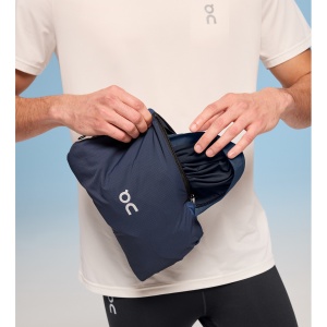 On Cloud - jacheta sport pentru barbati cu fermoar si gluga Core Jacket - albastru Denim Navy - Img 2