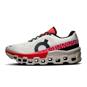 On - pantofi alergare - Cloudmonster 2 W - Ivory | Red - Img 8