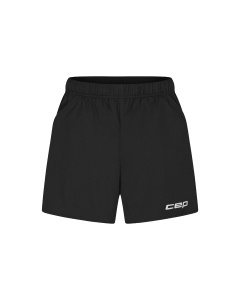 Pantaloni scurți alergare CEP Core Run Loose Fit femei - negru | largi, rezistenți vânt