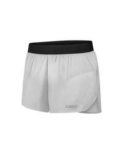 Pantaloni scurți alergare CEP Pro Run Ultralight - gri deschis | ultraușori - Img 3