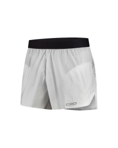 Pantaloni scurți alergare CEP Pro Run Ultralight Loose Fit - gri deschis | ultraușori, ventilație laser - Img 3