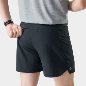 Pantaloni scurți sport Smartwool Active Lined 5" - negru | Merino reciclat - Img 3