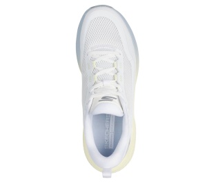 Pantofi alergare Skechers GO RUN Supersonic Max damă - alb lavandă albastru galben - Img 4