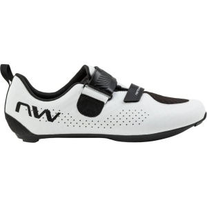 Pantofi ciclism sosea si triatlon Northwave Tribute - alb/negru | performanță