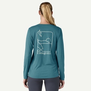Patagonia - bluza - W Capilene Cool Daily Graphic Waters - Albastru - Img 3