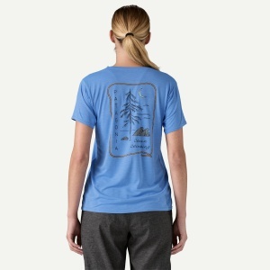 Patagonia - tricou - W Capilene Cool Daily Graphic Lands - Portocaliu - Img 3