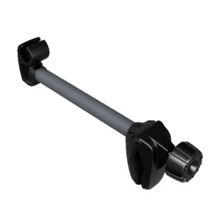 Peruzzo 693/MLN - Brat 3D Alu MEDIUM/LONG Negru - pentru a fixa a 2-a bicicleta pe suporturile de bicicleta Peruzzo P709 - Img 2
