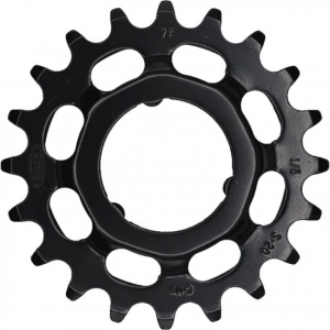 Pinion KMC pentru Shimano Cr-Mo Negru 21T 1/8