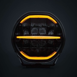 Proiector LED rotund Nuuk D-Line 9 inch, 13400 lumeni, lumina pozitie duala alb/portocaliu, Strands - Img 4