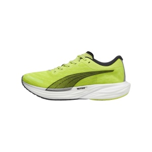 Puma - pantofi alergare pentru barbati Deviate Nitro 2 - verde fluo Lime Pow negru alb - Img 3