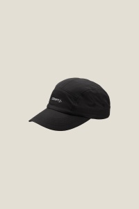 Șapcă alergare Craft Hypervent Run Cap - neagră | ușoară, ventilată