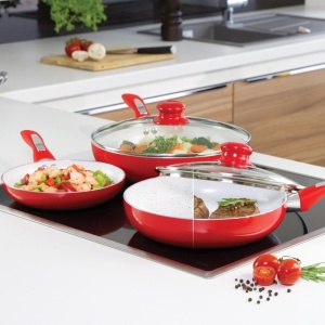 Set compus din 3 tigai din ceramica Spider Pan - Img 4