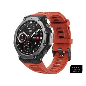 Smartwatch sport cu GPS si ecran AMOLED - Amazfit T-Rex - lava - Img 2