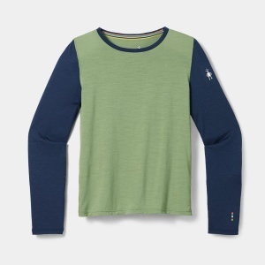 Smartwool - bluza de corp - Classic Merino Blend Base Layer Cr K - Green Tea - S - Img 3