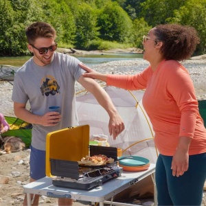 Smartwool - tricou merino - Long Weekend Short Sleeve Graphic Tee - Gri - Img 2