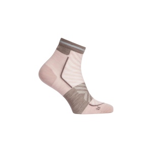 Sosete Alergare Femei Icebreaker Merino Blend Run+ Ultralight Mini Roz - Img 3