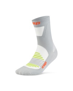 Șosete compresie alergare CEP Pro Run Ultralight Mid Cut - gri | ultraușoare