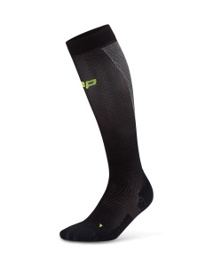 Șosete compresie înalte CEP Run Ultralight 4.0 femei - negru/gri
