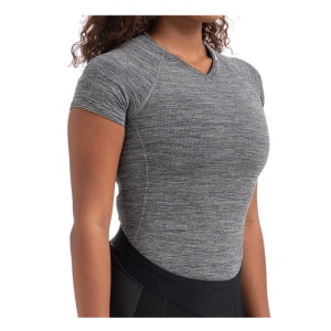 Specialized - tricou ciclism maneca scurta pentru femei Seamless Base Layer SS - gri melanj - Img 5