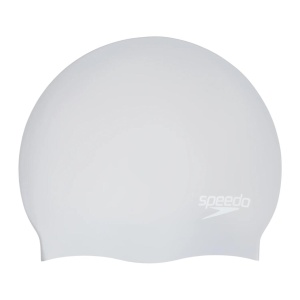 Speedo - casca inot silicon par lung - Alb | Gri