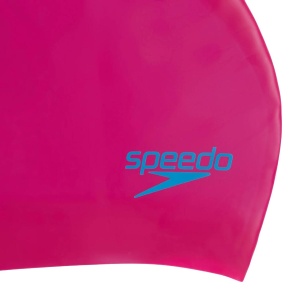 Speedo - casca inot silicon par lung - copii - Roz I Albastru - Img 3