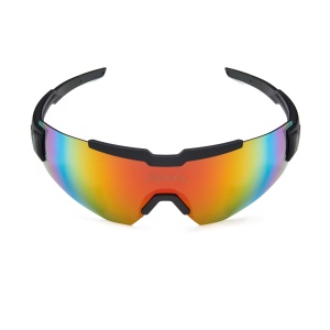 Spiuk - ochelari soare sport Profit, 2 lentile de schimb transparent si rosu oglinda - rama neagra - Img 2