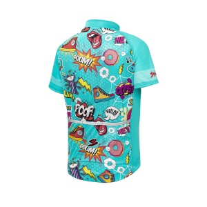 Spiuk - Tricou ciclism copii ANATOMIC SS kid jersey - albastru multicolor - Img 2