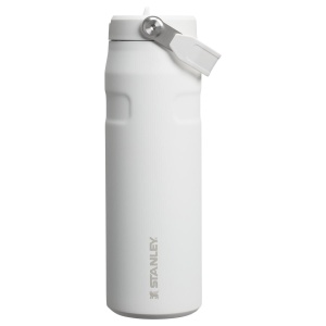 Stanley - termos tip sticla cu pai - Iceflow Flip Straw 2.0 - alb - 0.7 L
